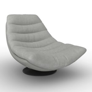 Wohnli Möbelsuche - Sessel Lena Grau Struktursamt/Lederlook