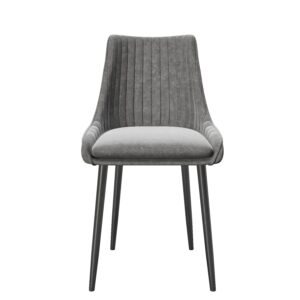 PLAYBOY Polsterstuhl Samantha Anthrazit 2er-Set Textil Playboy Möbel > Stühle > Stuhl-Sets > Esszimmerstühle Sets Anthrazit