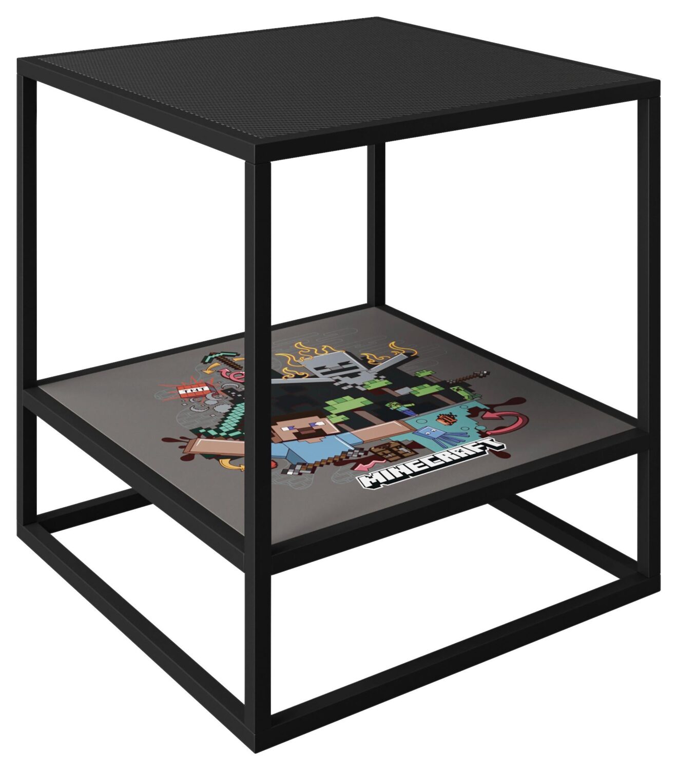 wohnli-moebel-suche-000776003004 Wohnli Möbelsuche - Beistelltisch Minecraft ca. 45x45x48 cm Schwarz