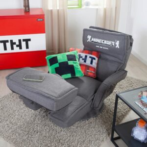 Loungesessel Minecraft ca. 62x80x60 cm Grau Metall, Textil Minecraft Möbel > Stühle > Bürostühle > Gamingstühle Grau