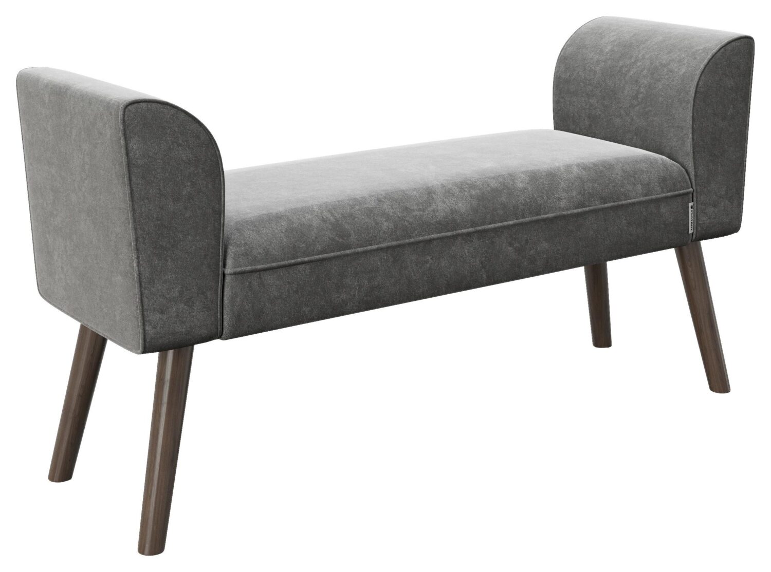 wohnli-moebel-suche-000776003601 Wohnli Möbelsuche - PLAYBOY Hockerbank Tiffany Samt Anrhrazit H: 54