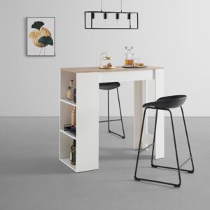 Bartisch Dandy Weiß/Eiche Artisan Holz Mömax Möbel > Tische > Bartische Weiß