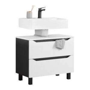 Wohnli Möbelsuche - Waschbeckenunterschrank Wave II in Schwarz/Weiß