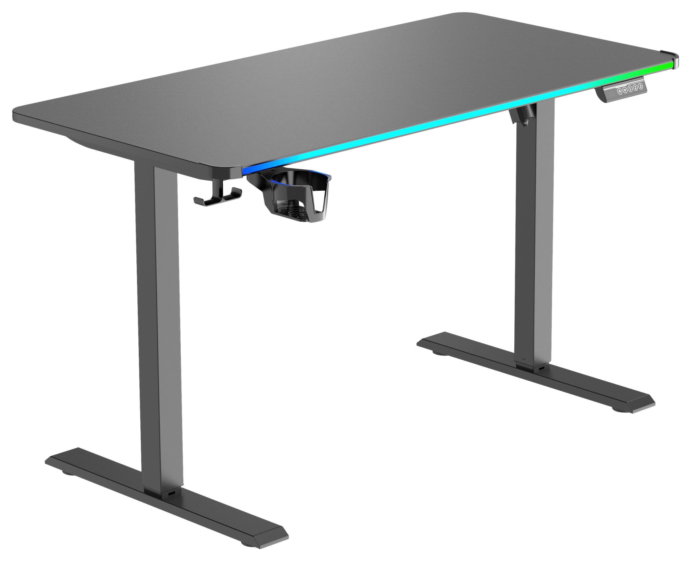 Wohnli Möbelsuche - Schreibtisch Jack Schwarz ca. 120x70-115x60cm
