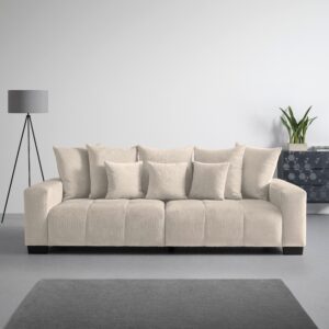 Bigsofa Matteo Greige Holz Based Wohnzimmermöbel Taupe