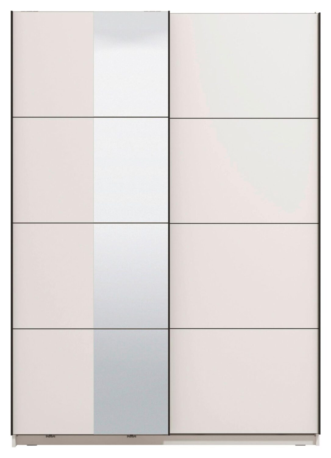 Schwebetürenschrank Gard 150 in Weiß Metall Mömax Möbel > Schränke > Kleiderschränke > Schwebetürenschränke Weiß