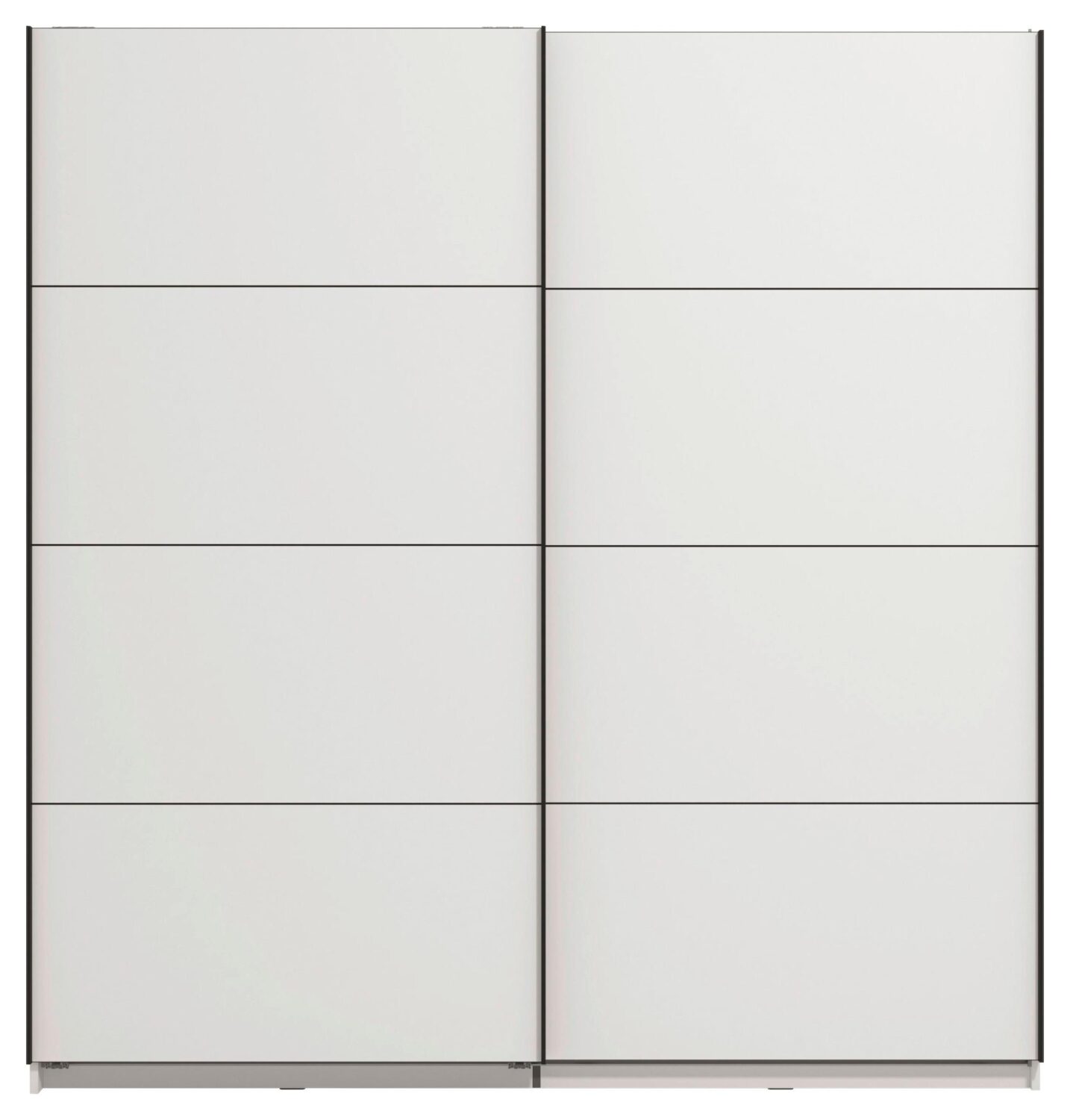 Schwebetürenschrank Gard 200 in Weiß Metall Mömax Möbel > Schränke > Kleiderschränke > Schwebetürenschränke Weiß