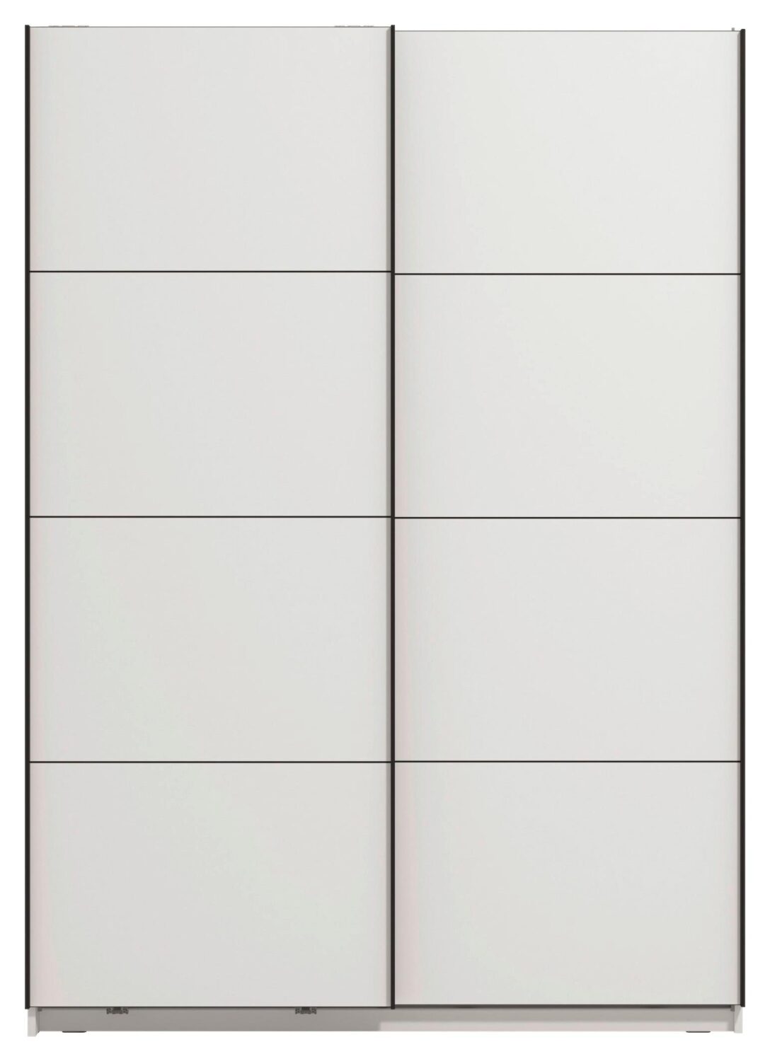 Schwebetürenschrank Gard 150 in Weiß Metall Mömax Möbel > Schränke > Kleiderschränke > Schwebetürenschränke Weiß