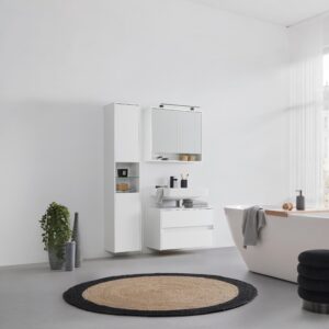 Spiegelschrank Aida Weiß Glas, Holzwerkstoff Mömax Spiegel Weiß