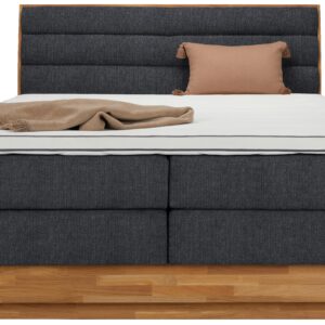 Boxspringbett Marissa in Anthrazit 180x200cm Holz, Kunststoff, Textil Premium Living Möbel > Betten > Doppelbetten Anthrazit