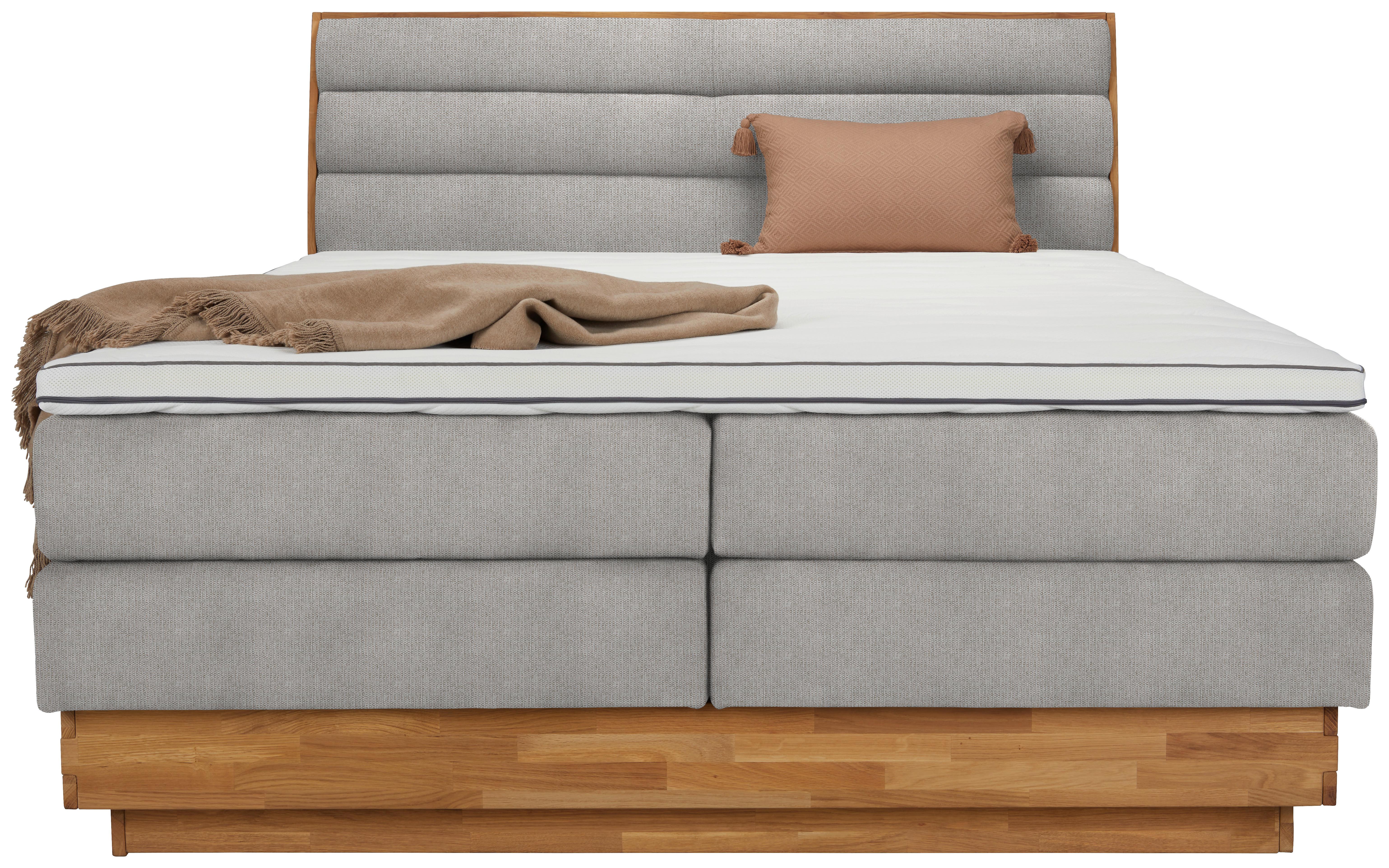 Boxspringbett Marissa in Beige ca. 160x200cm Holz, Kunststoff, Textil Premium Living Möbel > Betten > Boxspringbetten Beige