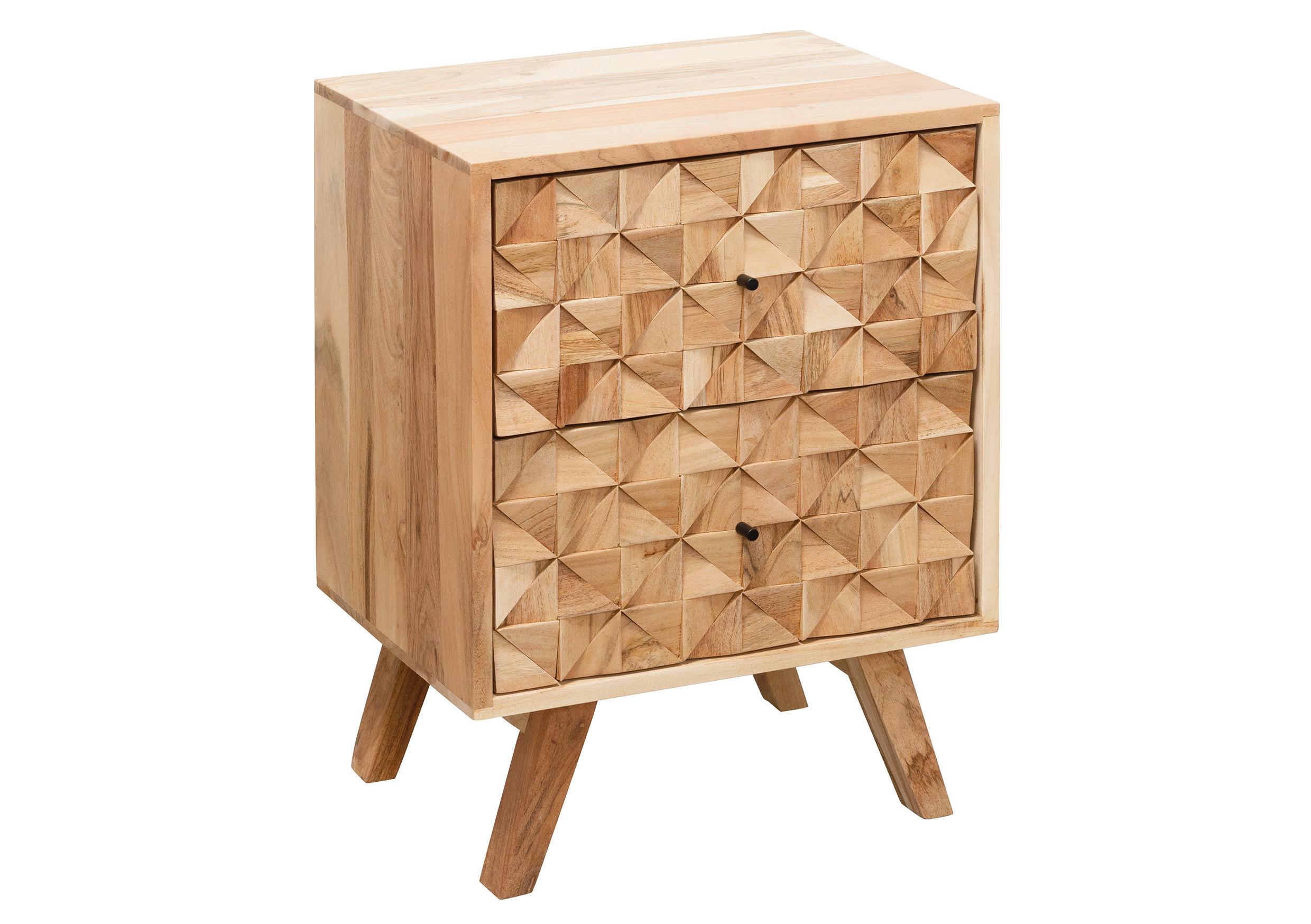 wohnli-moebel-suche-000850004901 Wohnli Möbelsuche - Nachttisch Rewa ca. 44x61x35 cm Akazie massiv
