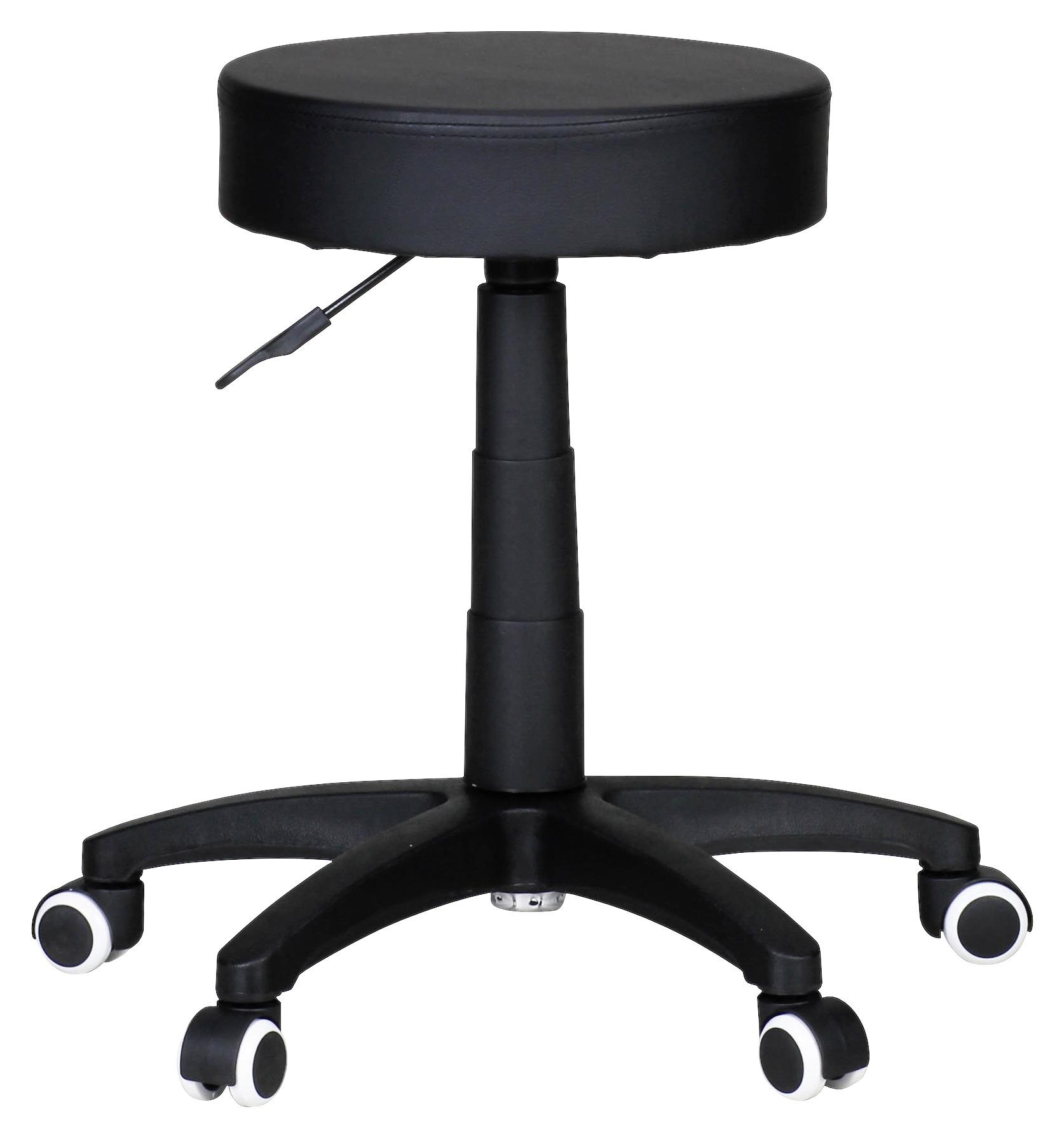 Bürohocker Leon S Schwarz Textil MID.YOU Möbel > Sessel > Hocker Schwarz