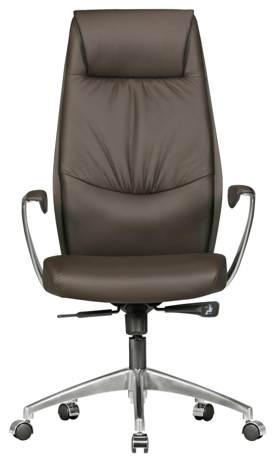 Chefsessel Oxford 1 ca. 67x117x58 cm Braun Metall MID.YOU Möbel > Stühle > Bürostühle > Bürostühle ergonomisch Braun