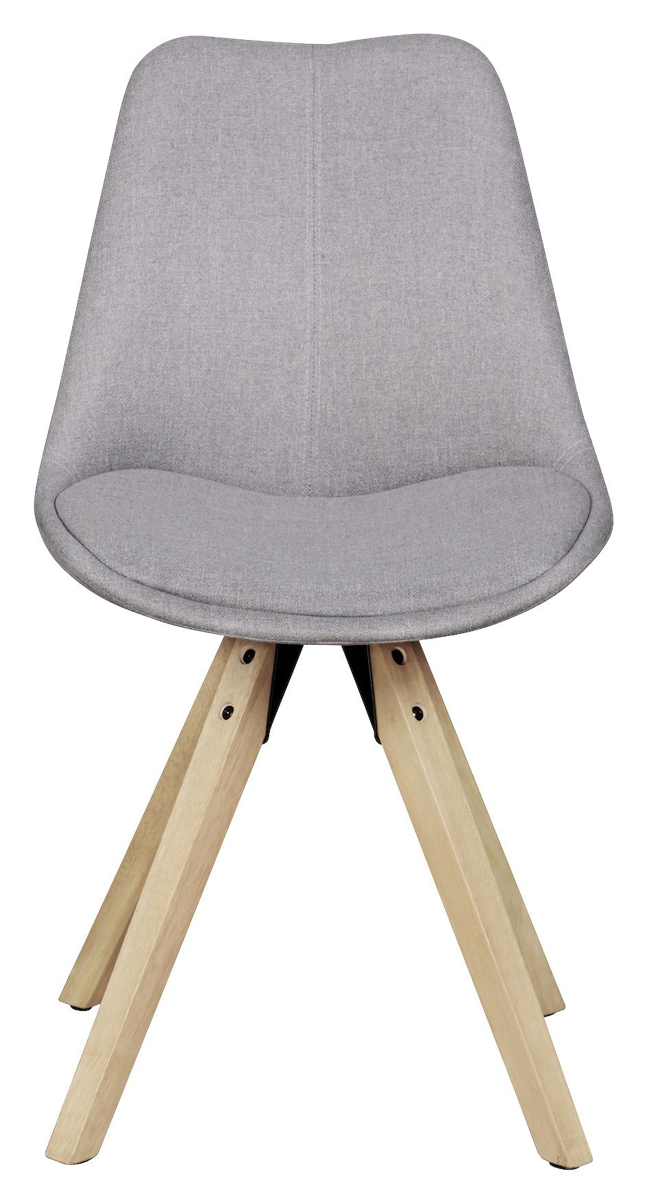 Stuhl-Set Lima 2-tlg. Grau Webstoff Textil, Holz, Kunststoff MID.YOU Möbel > Stühle > Stuhl-Sets > Esszimmerstühle Sets Grau