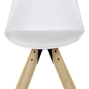 Stuhl-Set in Weiß ´LIMA´ Holz, Kunststoff, Textil MID.YOU Möbel > Stühle > Stuhl-Sets > Esszimmerstühle Sets Weiß