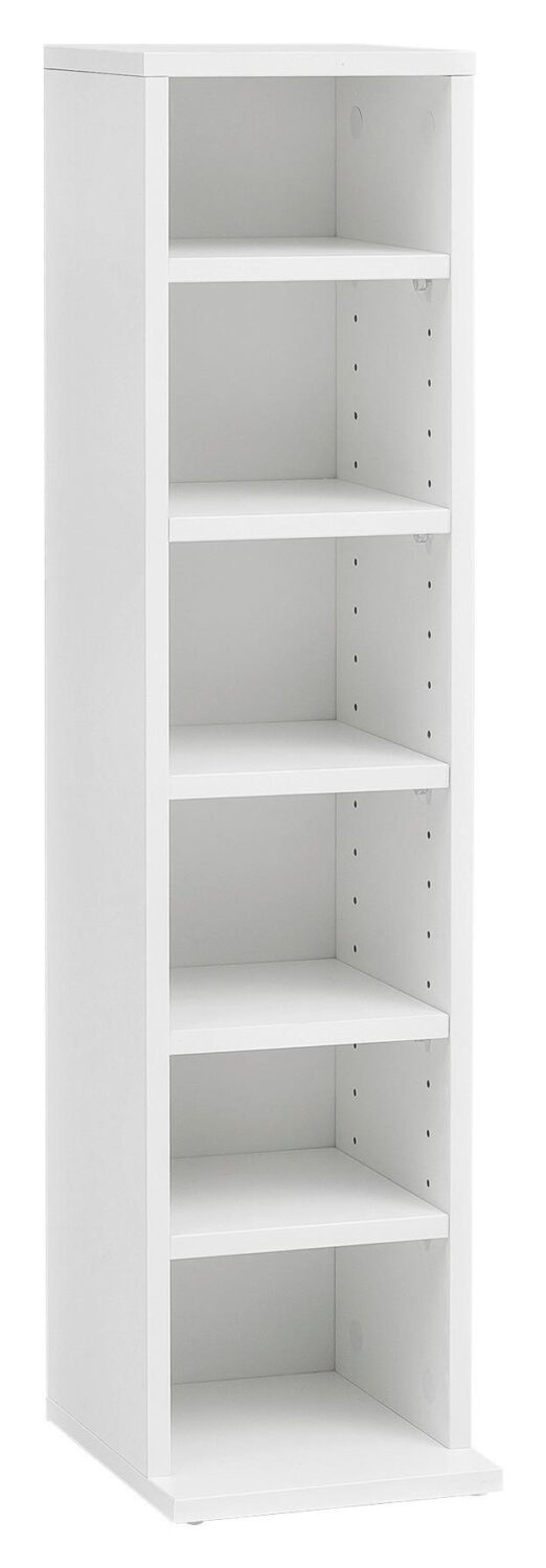 Wohnli Möbelsuche - CD-Regal ca. 21x90x20 cm Weiß