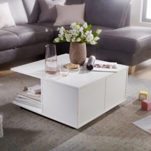 Couchtisch Weiß Holzwerkstoff MID.YOU Möbel > Tische > Couchtische > Couchtische mit Stauraum Weiß