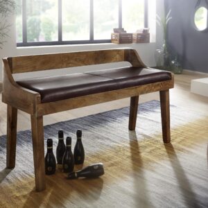Sitzbank Braun Holz MID.YOU Möbel > Bänke > Sitzbänke Braun