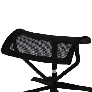 Bürohocker Ottomann Schwarz ca. 43x46x33cm Textil MID.YOU Möbel > Sessel > Hocker Schwarz