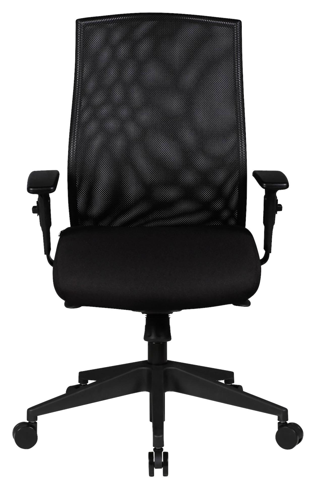 wohnli-moebel-suche-000850031401-1 Drehstuhl David Schwarz ca. 65x113x65cm Textil MID.YOU Möbel > Stühle > Bürostühle > Bürostühle ergonomisch Schwarz