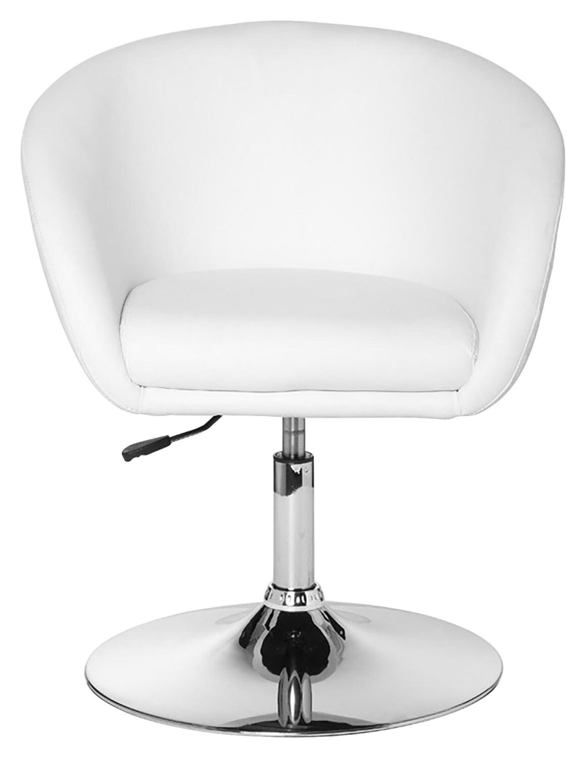 Armlehnstuhl drehbar ca. 62x84 cm Weiß Textil MID.YOU Wohnzimmermöbel Weiß