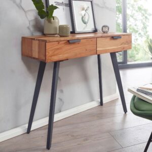 wohnli-moebel-suche-000850036601-1 Konsolentisch Wohnling Akazie Holz MID.YOU Möbel > Kommoden & Schubladenschränke > Konsolentische Braun