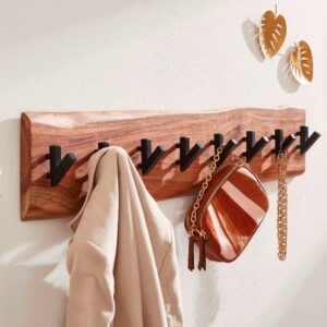 Wandgarderobe in Akazienfarben Holz MID.YOU Garderoben > Garderobenpaneele Braun