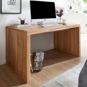 Schreibtisch Akazie Akaziefarben Holz MID.YOU Möbel > Tische > Schreibtische > Schreibtische Braun