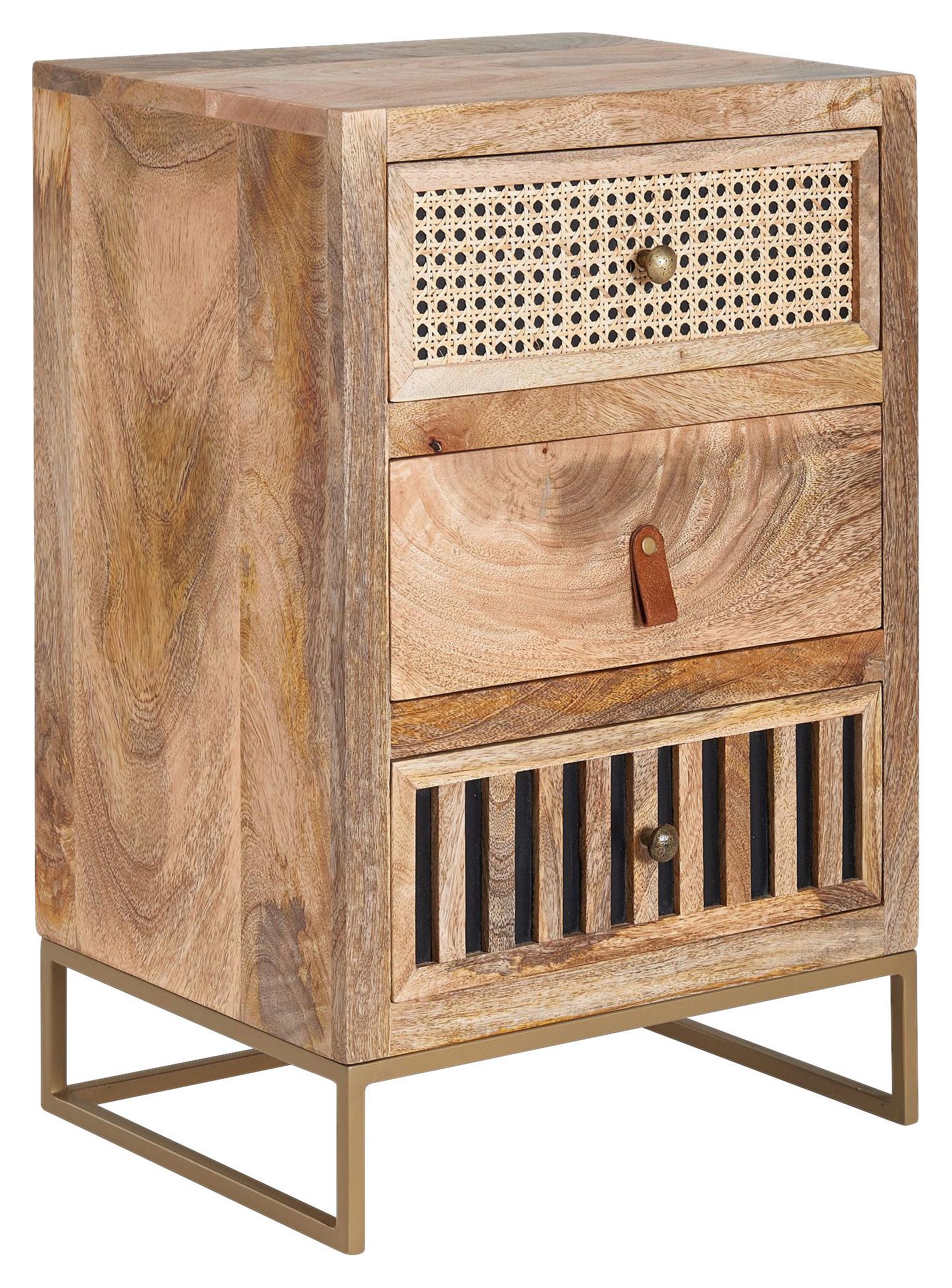 Wohnli Möbelsuche - Nachttisch WL6.482 ca.40x60x30cm Mangoholz massiv