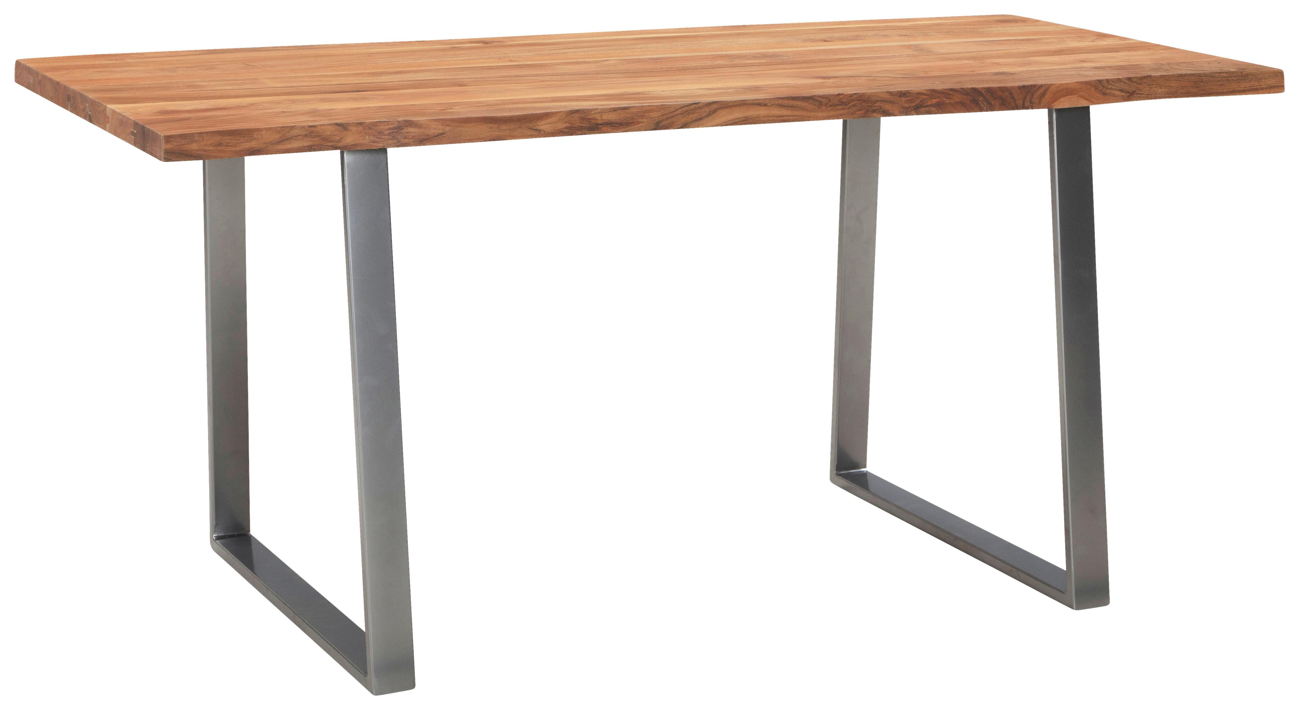 Wohnli Möbelsuche - Esstisch ca. 180x90x76 cm Echtholz/Chrom