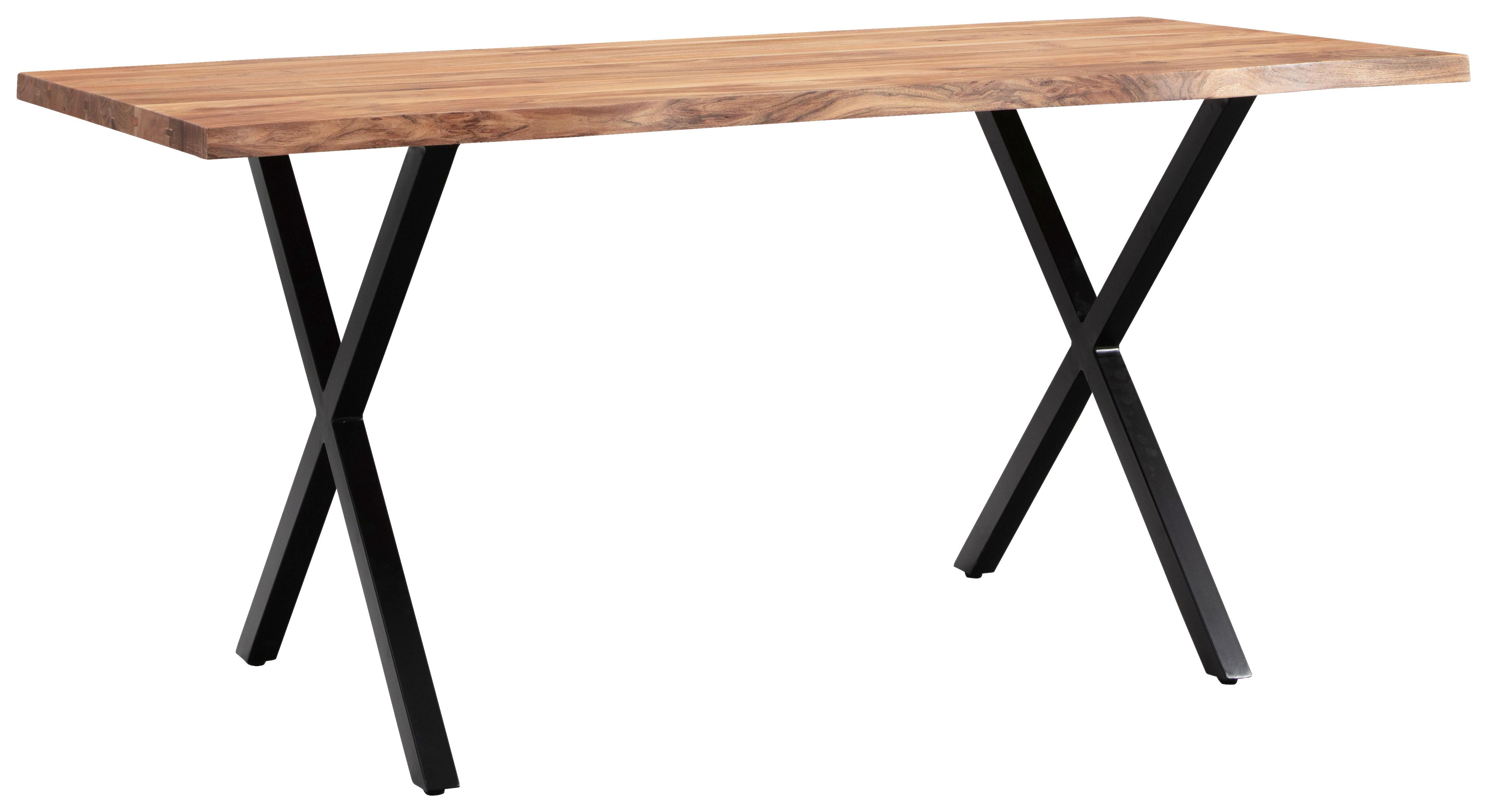 Wohnli Möbelsuche - Esstisch ca. 120x60x76 cm Echtholz/Schwarz