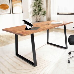 wohnli-moebel-suche-000850074301-1 Schreibtisch WL7.263 Akaziefarben/Schwarz Holz MID.YOU Möbel > Tische > Schreibtische > Schreibtische Schwarz