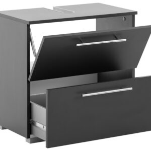 Waschbeckenunterschrank Carlos Anthrazit Holzwerkstoff MID.YOU Möbel > Schränke > Badezimmerschränke > Waschbeckenunterschränke Anthrazit