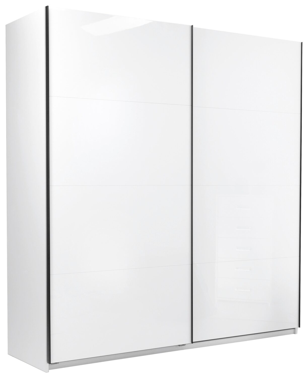 Wohnli Möbelsuche - Schwebetürenschrank Family Weiß Hochglanz