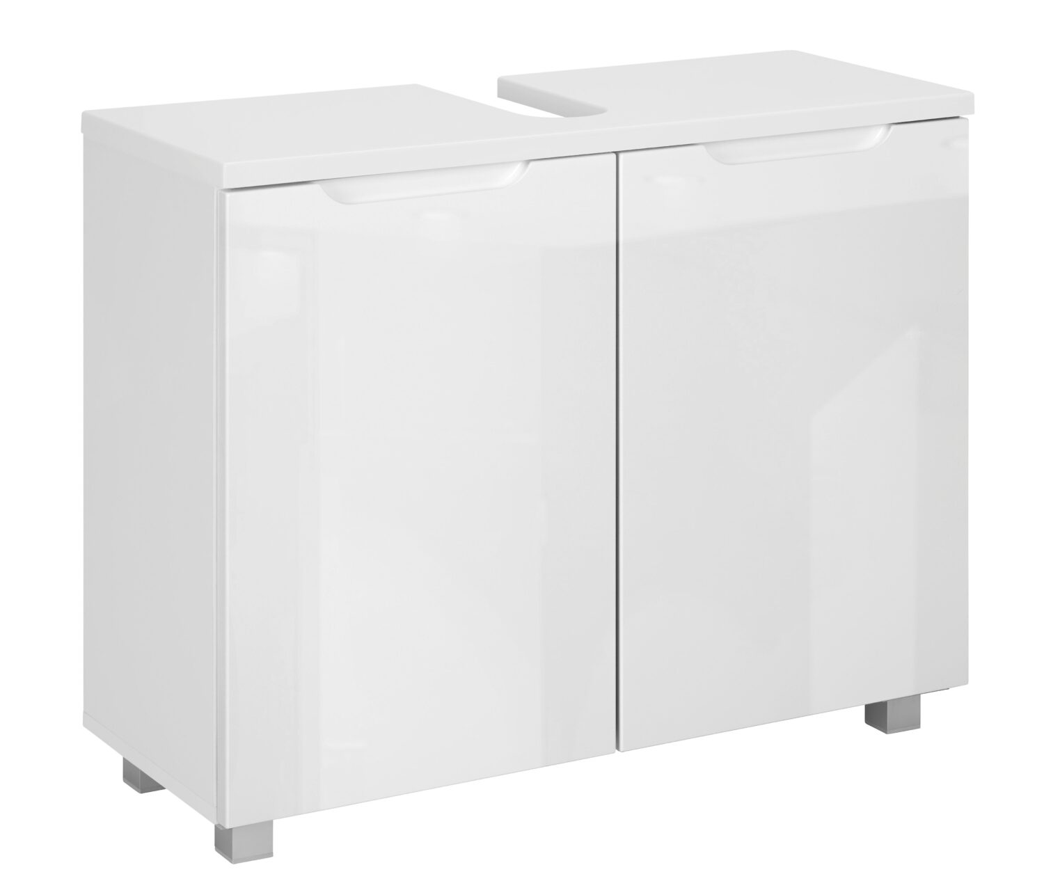 Waschbeckenunterschrank in Weiß Holzwerkstoff Mömax Möbel > Schränke > Badezimmerschränke > Waschbeckenunterschränke Weiß