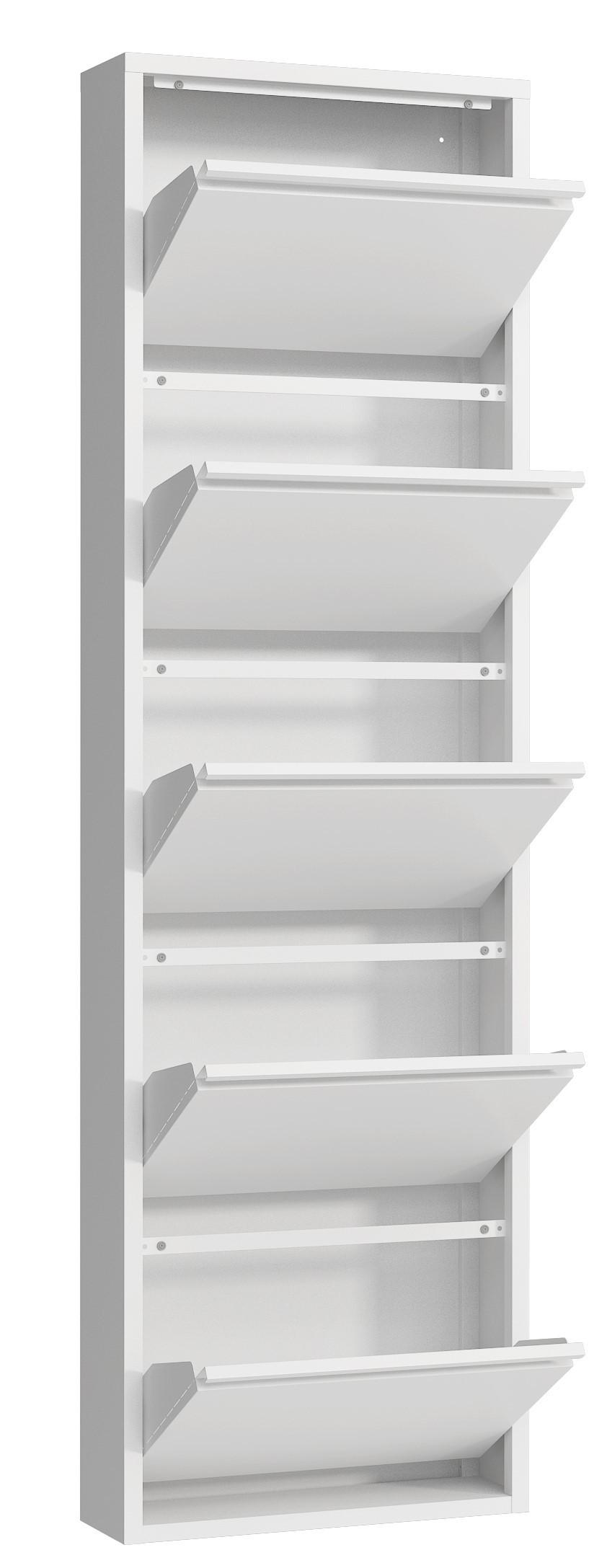 Schuhkipper Bert Weiß Metall Mömax Garderoben Weiß