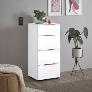 Kommode Siena Weiß Glas, Holzwerkstoff Mömax Möbel > Kommoden & Schubladenschränke > Kommoden Weiß