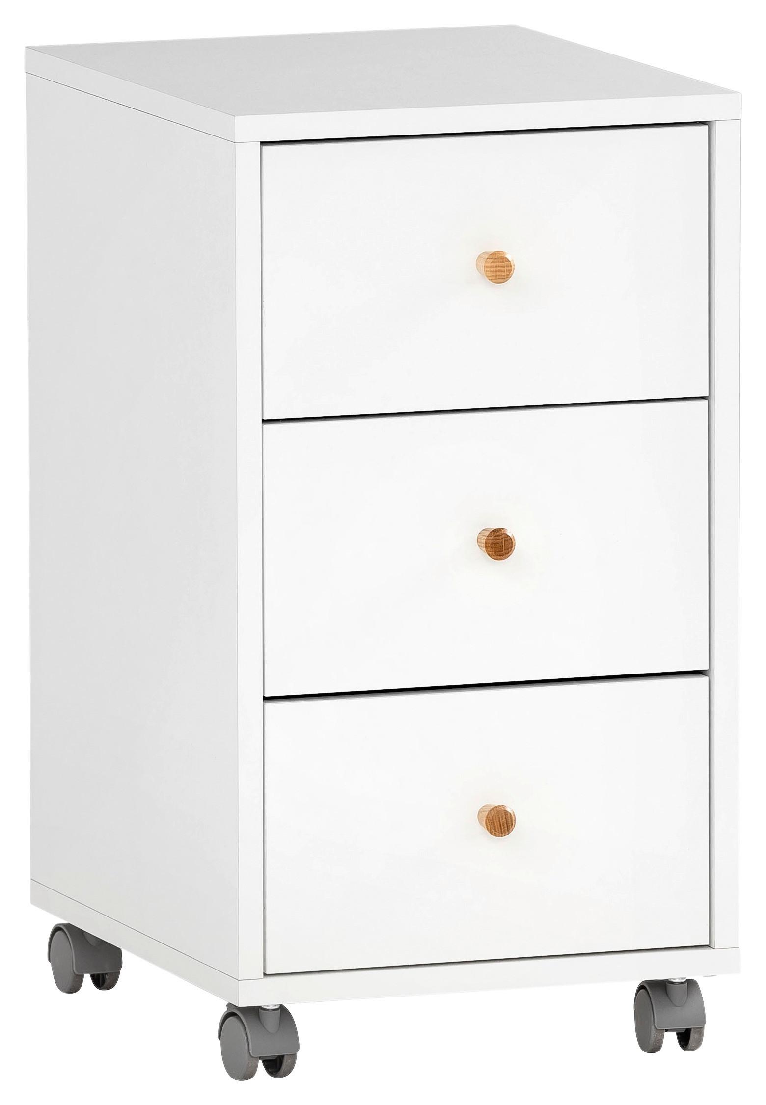 Wohnli Möbelsuche - Rollcontainer Serie 500 Weiß ca. 32