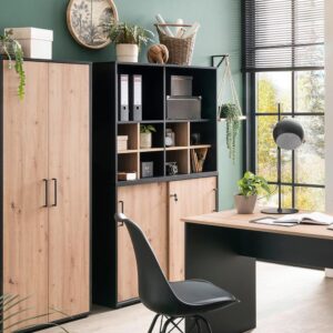 Regal Aino U 1000 R Schwarz Holzwerkstoff MID.YOU Wohnzimmermöbel Schwarz