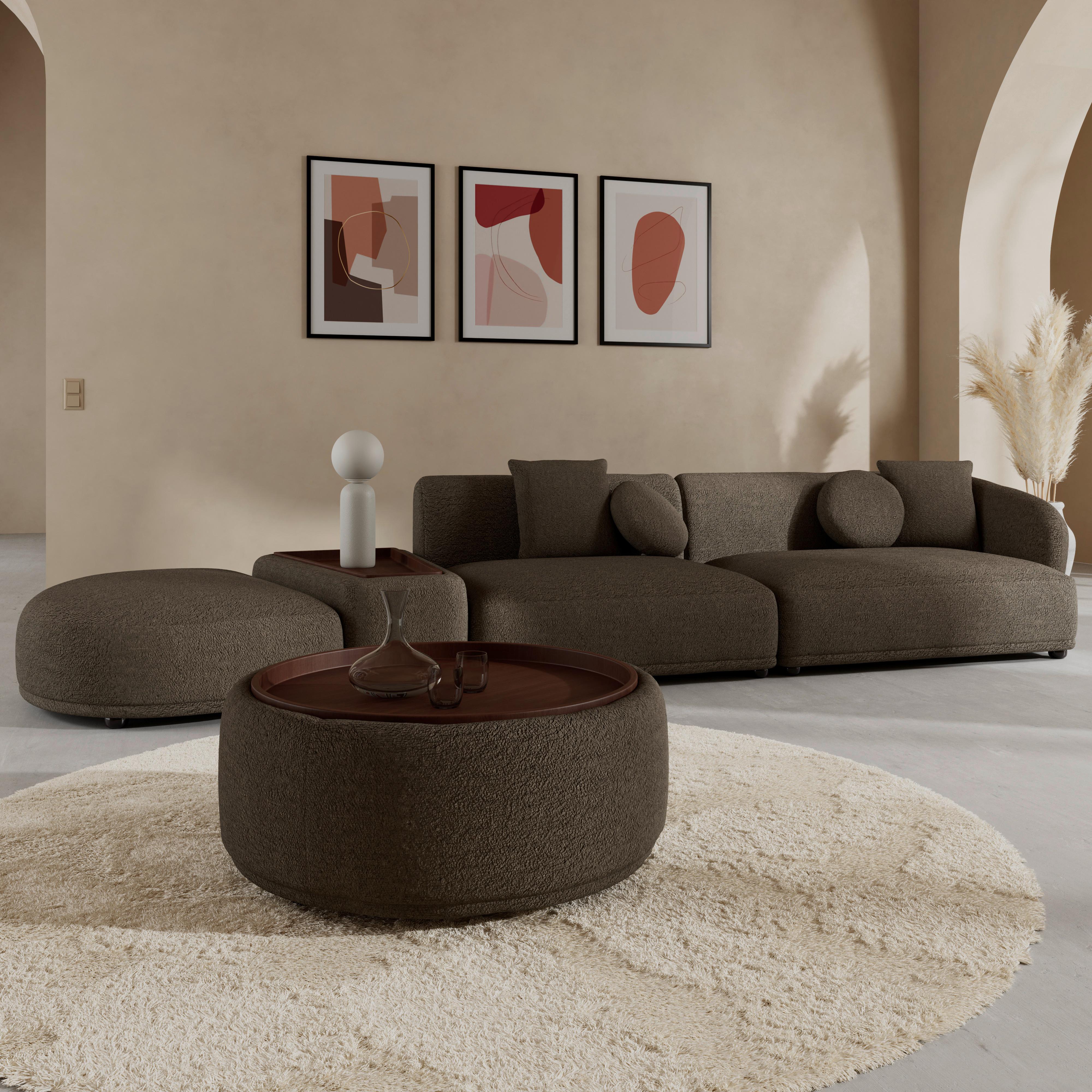 Wohnli Möbelsuche - Wohnlandschaft Kira Chenille Braun