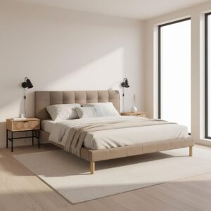 wohnli-moebel-suche-000909000302 Wohnli Möbelsuche - Polsterbett Mara Graubraun ca. 180x200 cm