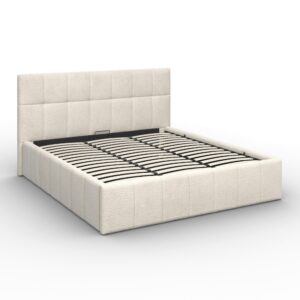 Polsterbett Kaia Beige ca. 180x200 cm Staurraum Holz, Metall, Textil Bessagi Home Möbel > Betten > Doppelbetten Beige