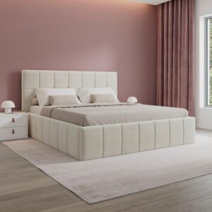 wohnli-moebel-suche-000909000601 Wohnli Möbelsuche - Polsterbett Kaia Beige ca. 180x200 cm Staurraum