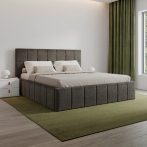 Wohnli Möbelsuche - Polsterbett Kaia Grau ca. 180x200 cm Stauraum