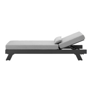 Gartenliege Susa Grau Metall/Outdoorstoff Metall, Textil Bessagi Garden Garten & Outdoor > Gartenmöbel > Gartenliegen Grau