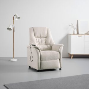 Relaxsessel Garda Creme Textil  Möbel > Sessel > Relaxsessel Weiß