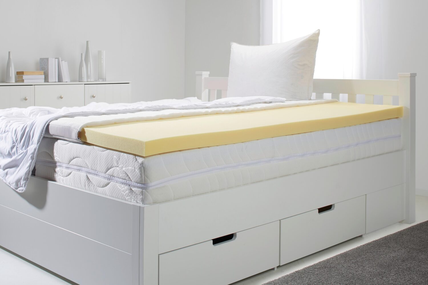 Topper Visco-Fit ca. 180x200cm Textil Nadana Möbel > Matratzen > Topper Weiß