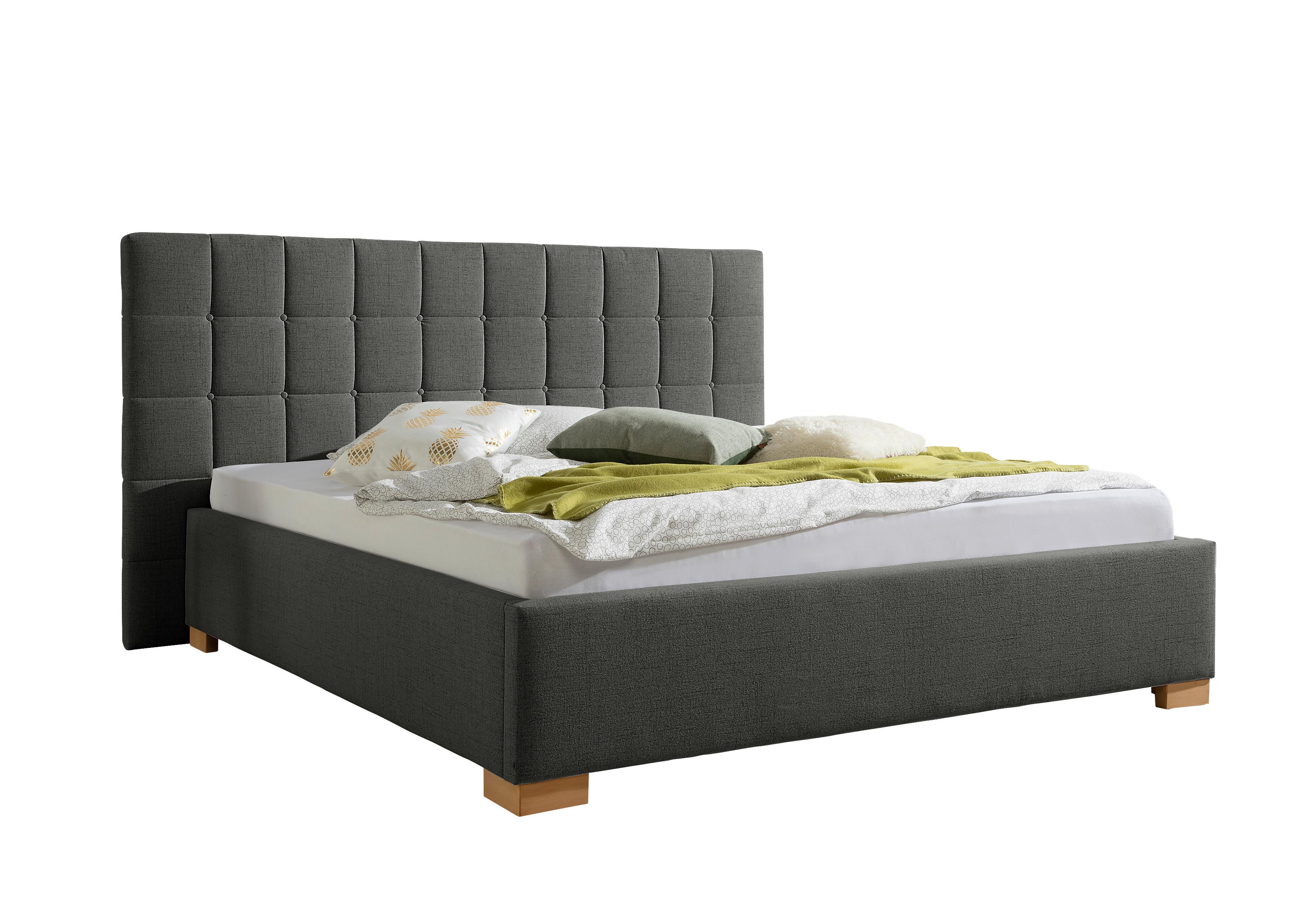 Wohnli Möbelsuche - Polsterbett Cueno Anthrazit ca. 180x200 cm