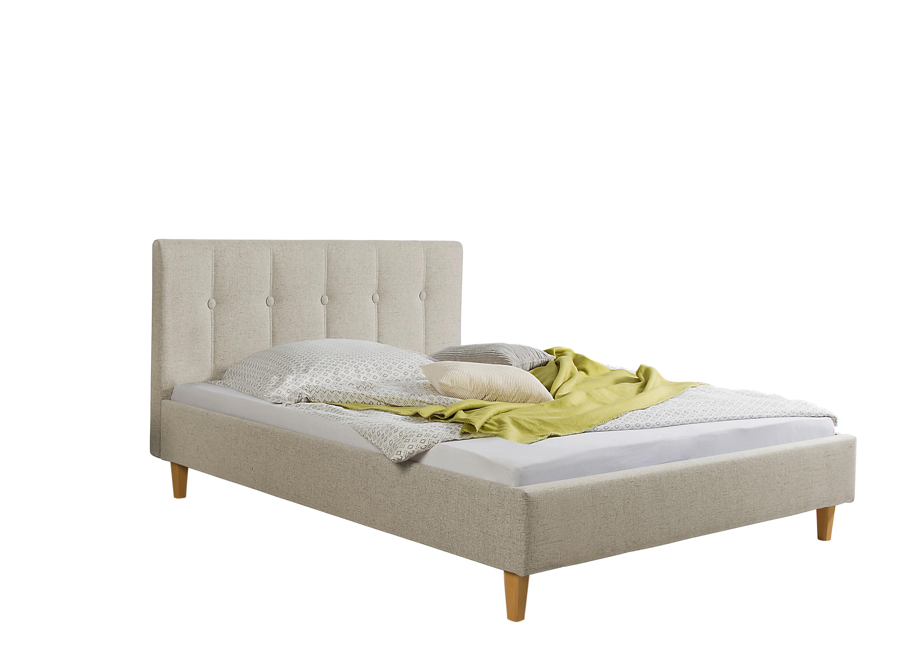 Wohnli Möbelsuche - Polsterbett Kenny Beige ca. 140x200 cm